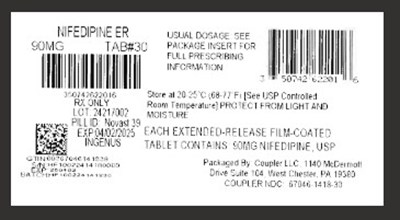 Label (Nifedipine Er 90mg)